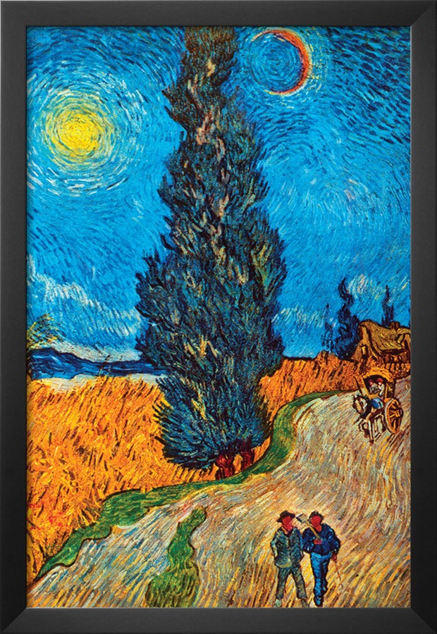 Road with Cypresses - Van Gogh Painting On Canvas